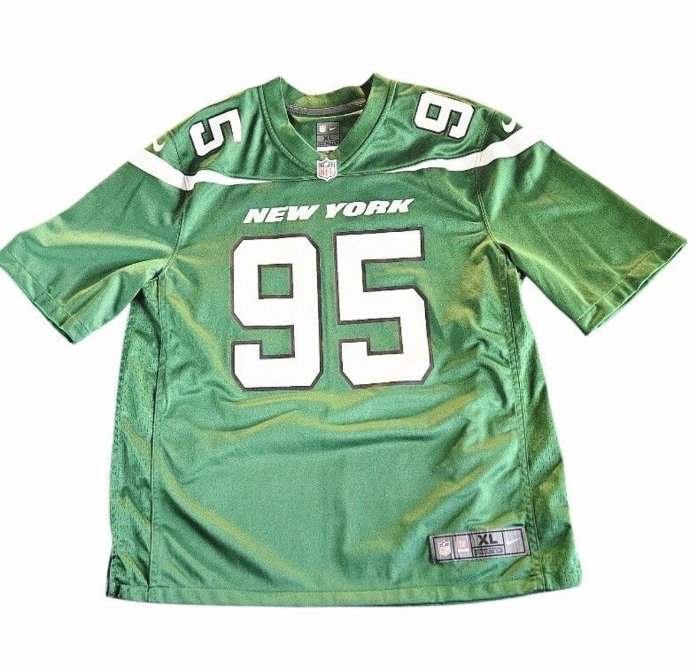 New York Jets Williams #95 Nike On Field Jersey Mens XL Green NFL